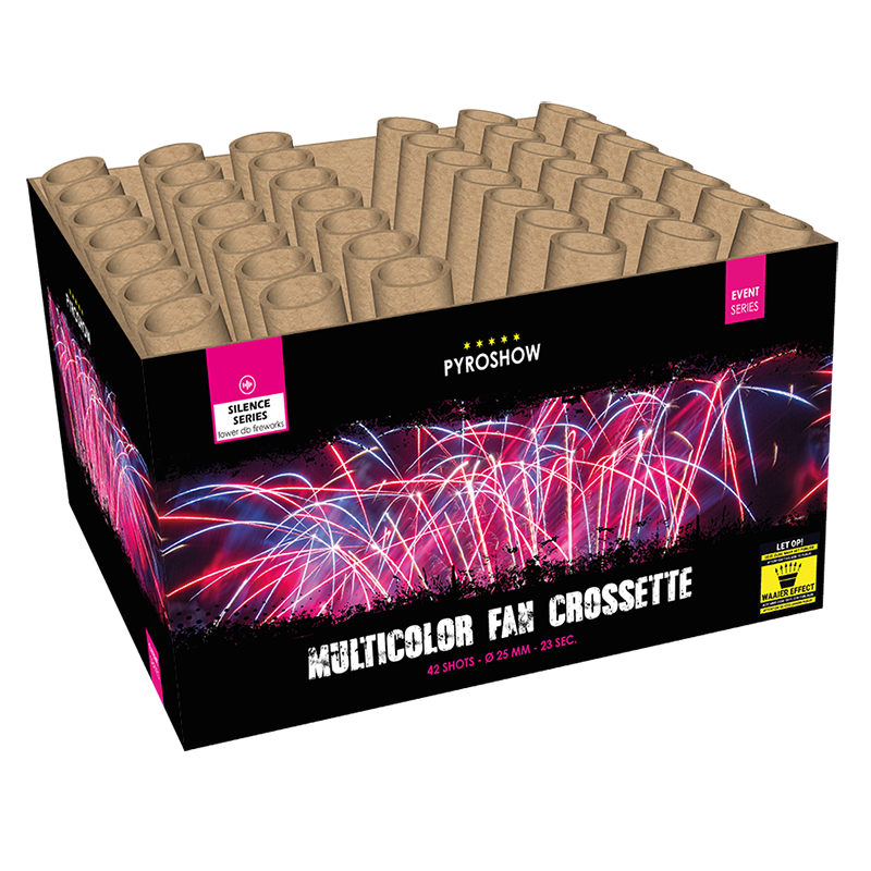 MULTICOLOR FAN CROSSETTE